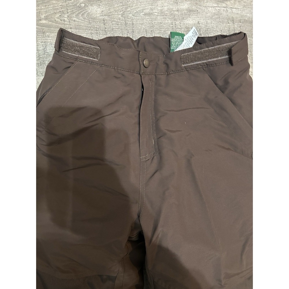 L.L. Bean Kids Brown Size 12 Insulated Snow Ski Pants w/ Adjustable Waist - Picture 4 of 6